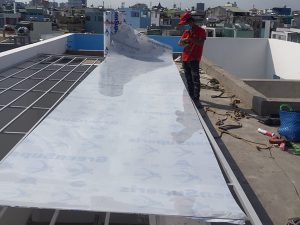 Lắp đặt cho mái giếng trời, sân thượng, nhà xe